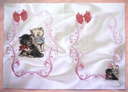 Sweet Little Kittens with Red Bows Insert A5 by Selina Dittmann