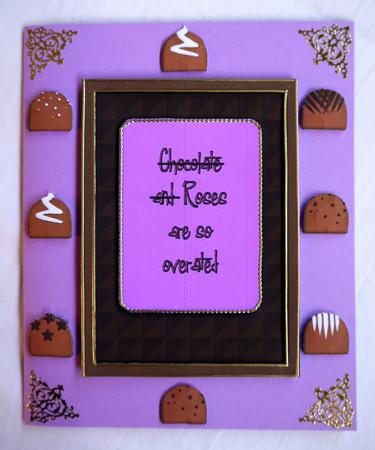 Chocolate and Roses Fun Topper with Added Chocs! by Selina Dittmann
