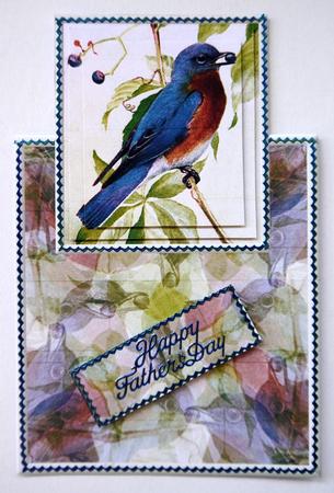 Vertical Fold Back Bird by Selina Dittmann