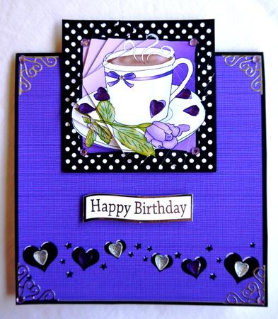 Time for Tea Easy Over the Edge Card N Spiral Pyramid by Selina Dittmann