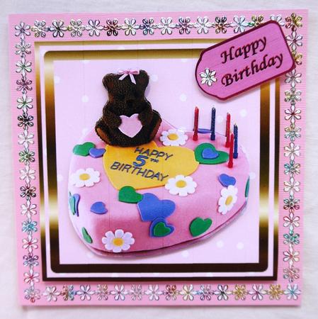 Teddy Cake 5th Birthday by Selina Dittmann