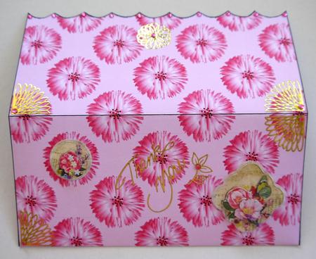 Cornflower in Pink Scallop Edge Money Wallet by Selina Dittmann