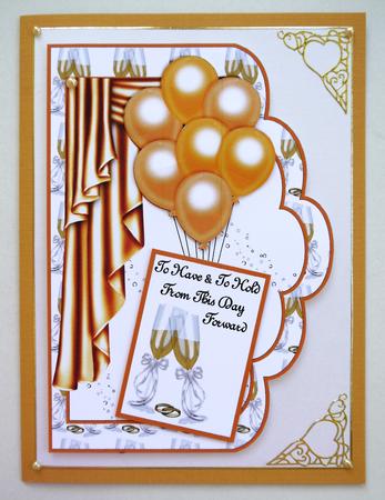 To Have & to Hold A4 Double Scallop Card Front by Selina Dittmann