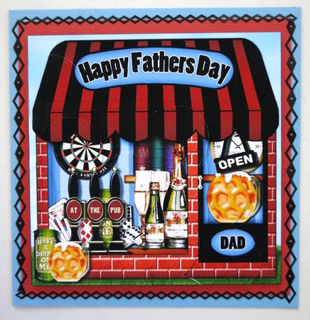 The Little Last Drop Inn Fathers Day Shell Edged Stacker by Selina Dittmann