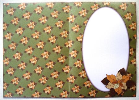 Cream Poinsettia Insert (olive) by Selina Dittmann