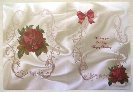 Antique Rose on Satin ,a5 Insert by Selina Dittmann