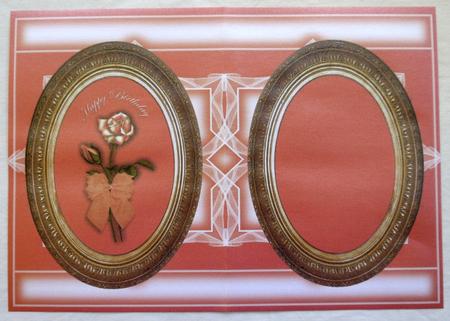 Birthday Framed Rose Insert by Selina Dittmann