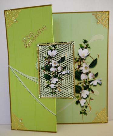 Quick Foldback Card with Sympathy Thinking of You Best Wishe by Selina Dittmann