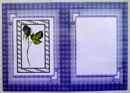 Dark Blue Rose Insert by Selina Dittmann