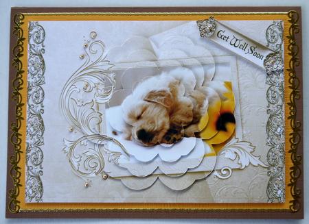 Its a Puppy's Life with Flower Shape Pyramage by Selina Dittmann
