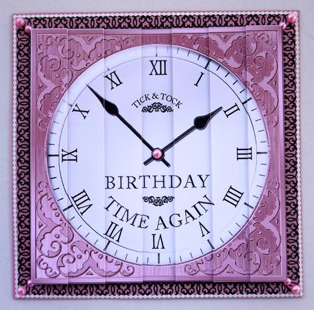 Birthday Clock Side Stacker Topper by Selina Dittmann