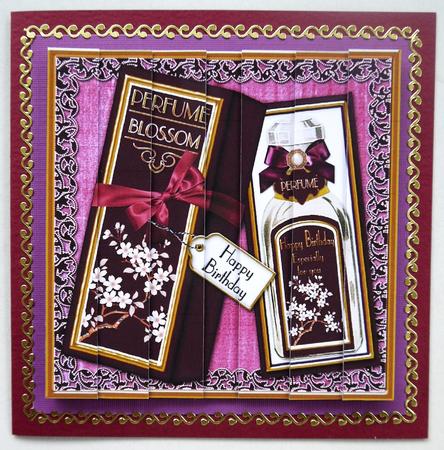 Plum Blossom Birthday Perfume 5in Side Stacker by Selina Dittmann