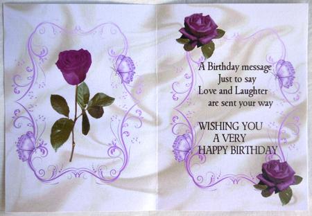 Purple Rose A5 Insert with Verse by Selina Dittmann