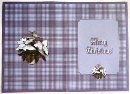 Blue Plaid Xmas Insert by Selina Dittmann