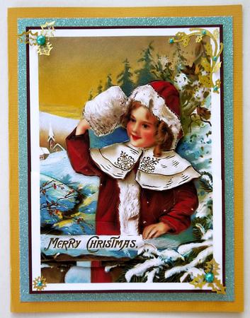 Vintage Girl Christmas by Selina Dittmann