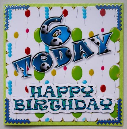 6 Today Boy Birthday Topper 1 by Selina Dittmann