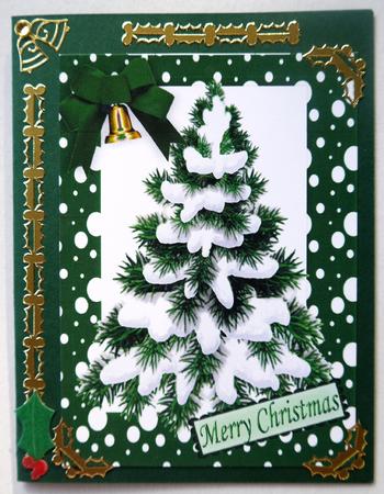 Christmas Tree with Snow, in Snow Frame A4 by Selina Dittmann