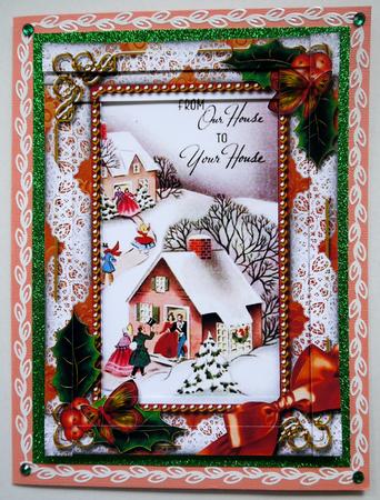 Our House to Yours Holly 7x5in Spiral Edge Stacker by Selina Dittmann