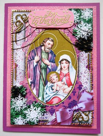Religious Snow 7x5inch All 4 Corner Stacker by Selina Dittmann