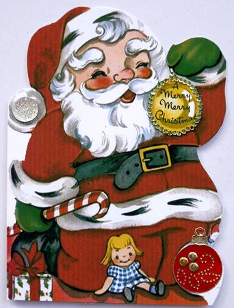Santa Shaped Card by Selina Dittmann