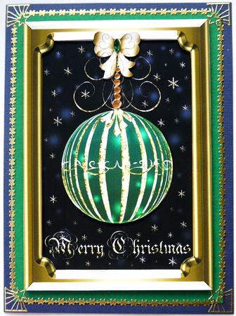 Christmas Bauble in Frame Card 3 by Selina Dittmann