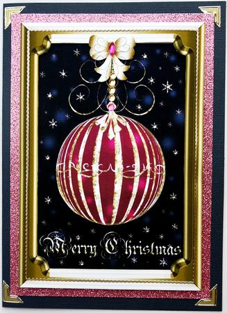 Christmas Bauble in Frame Card 4 by Selina Dittmann