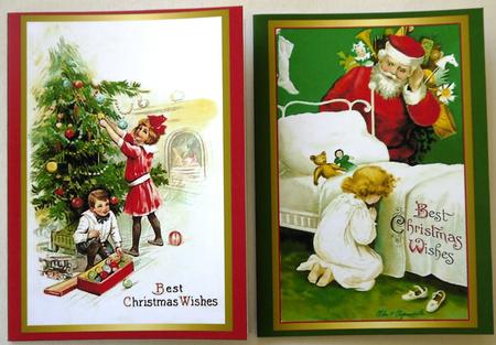 Vintage Christmas Notelets 24 by Selina Dittmann