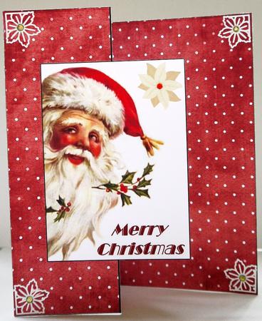 Vintage Santa Fold Back Sheet by Selina Dittmann