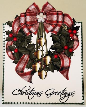 Christmas Wreath Over the Edge Card by Selina Dittmann