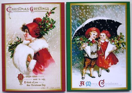 Vintage Christmas Notelets 8 by Selina Dittmann