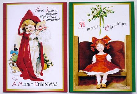 Vintage Christmas Notelets 10 by Selina Dittmann