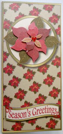 Poinsettia Dl Cut and Fold (tan) by Selina Dittmann