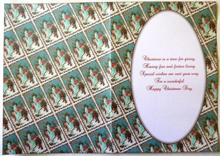 Vintage Boys with Snowman Insert by Selina Dittmann