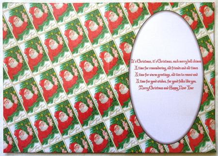 Vintage Santa Decorating Tree Insert by Selina Dittmann