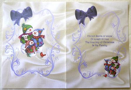 Snowman Family A5 Insert by Selina Dittmann
