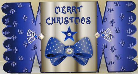 Christmas Holly N Bow Cracker Card by Selina Dittmann