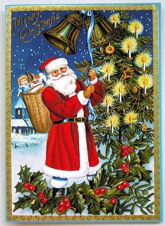 Vintage Santa A4 Christmas Topper by Selina Dittmann