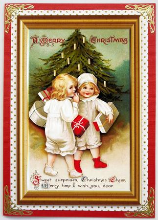 Vintage Christmas Wishes Decoupage Topper by Selina Dittmann