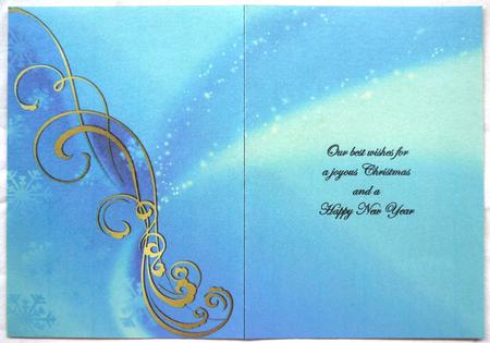 Blue Snowflake Insert with Verse by Selina Dittmann