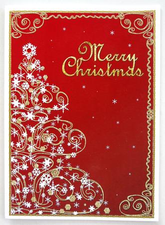 Swirls & Snowflakes Christmas Tree (dark Red) by Selina Dittmann