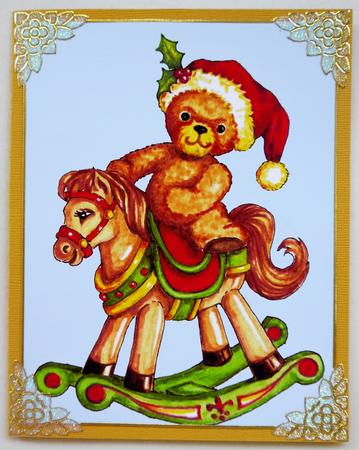 A4 Rocking Bear Christmas by Selina Dittmann