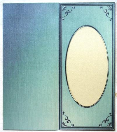 Dl 'metallic Frame Embossed' Card Front or Insert by Selina Dittmann