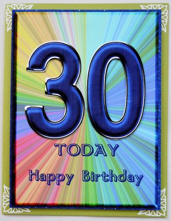 Multi & Blue 30th Birthday by Selina Dittmann