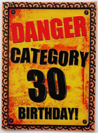 A4 Fun Novelty 30th Birthday Card Topper by Selina Dittmann