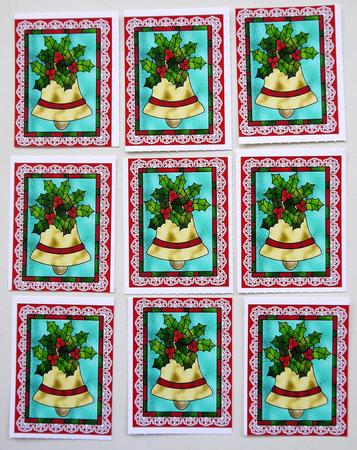 Stained Glass Bell Gift Tags by Selina Dittmann