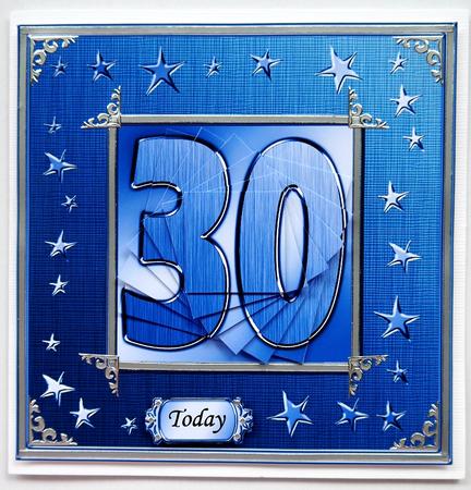 30th Bright Metallic Age Quick Card with Twisted Pyramage by Selina Dittmann