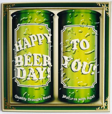 Happy Beerday to You Beer Cans Cut and Fold Card by Selina Dittmann