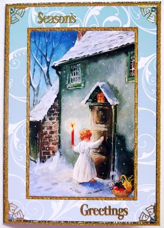 Christmas Choirboy Big Card by Selina Dittmann