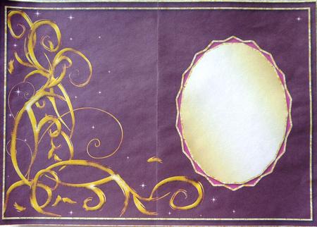 Christmas Insert with Swirls & Oval Frame 5 by Selina Dittmann