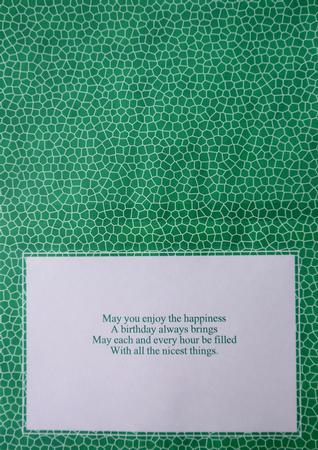 Men's Card Insert by Selina Dittmann